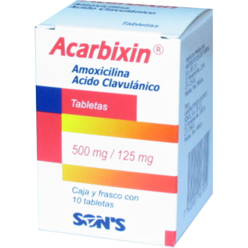 Acarbixin Tab 500125 Mg Caja Cfco C10 Psmutuus