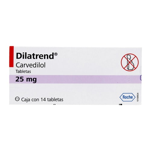 DILATREND 25 MG 14 TAB