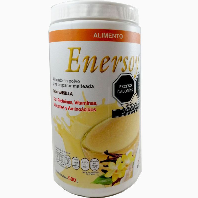 ENERSOY ALIMENTO EN PVO. FCO. C/500 G. VAINILLA