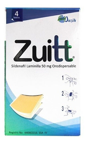 ZUITT (SILDENAFIL) 4 LAMINILLAS 50 MG