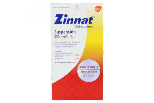 ZINNAT 250MG SUSP 50ML