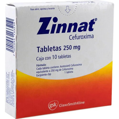 ZINNAT 250MG TAB C10