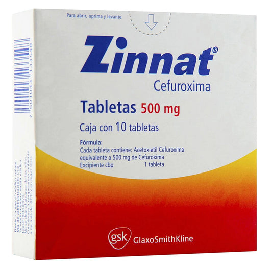 ZINNAT 500MG TAB C10