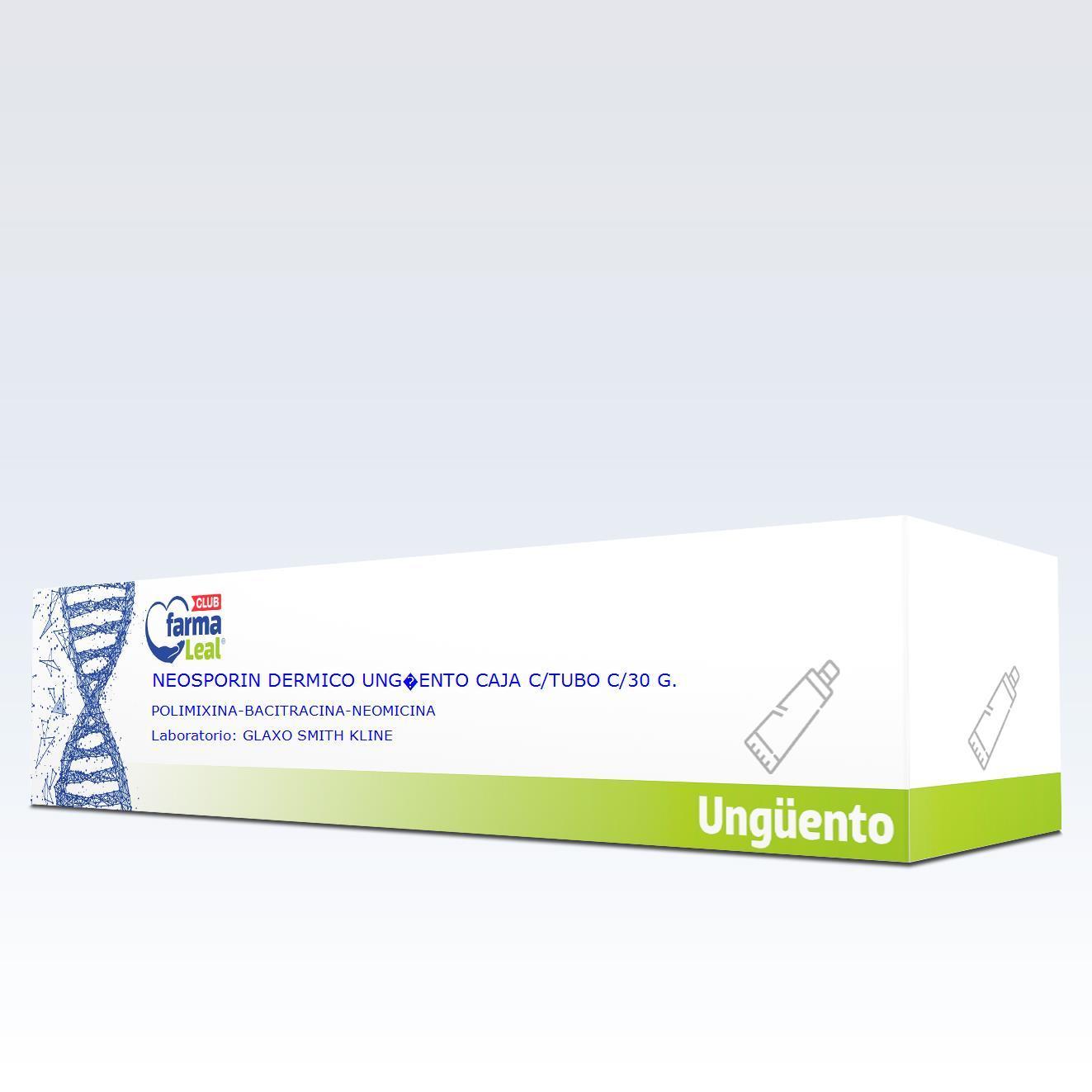 Neosporin Dermico Ungüento Caja C/tubo C/30 G. Polimixina-Bacitracina-Neomicina