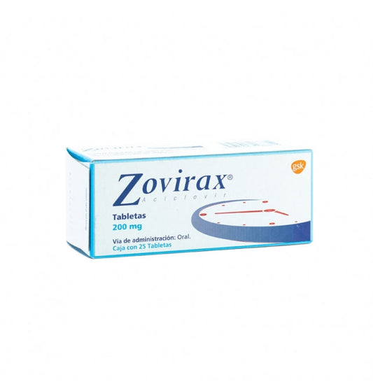 ZOVIRAX TAB. 200 MG. CAJA C/25