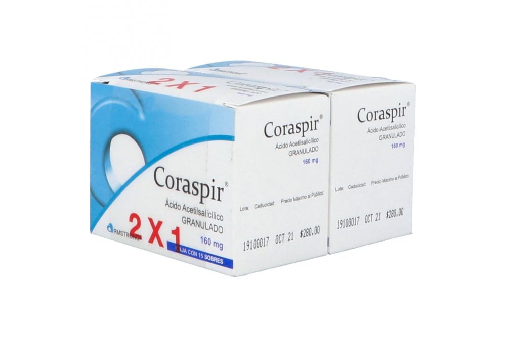 CORASPIR 160 MG GRAN C/15 SOB