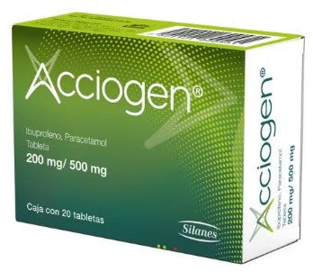 ACCIOGEN 200/500 MG 20 TAB