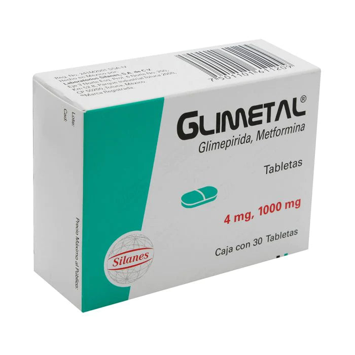 GLIMETAL 4MG/1000MG TAB C30