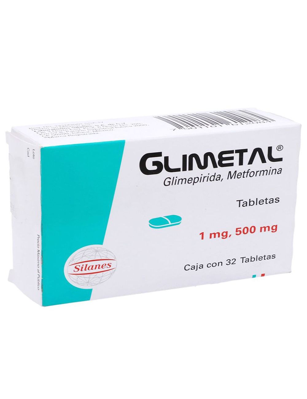 GLIMETAL 1MG 500MG TAB C32