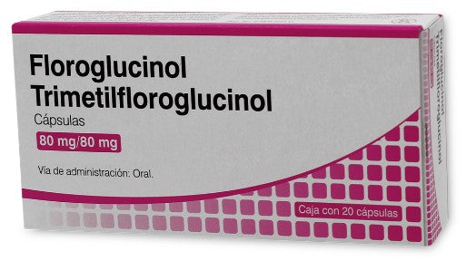 FLOROGLUCINOL TRIMETILFLOROGLUCINOL CAP. 80/80 MG. CAJA C/20 TRIFENOLES