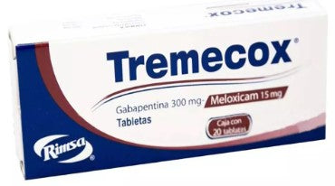 TREMECOX 300/15 MG TAB 20