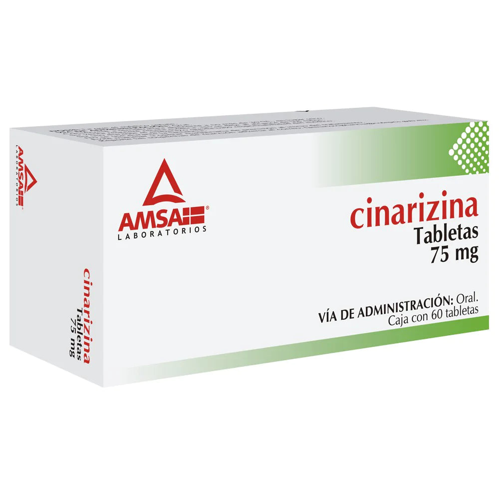 CINARIZINA 60 TAB 75MG