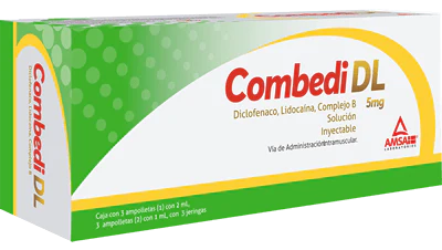 COMBEDI INY C5 AMP 100/50/10 MG (COMPLEJO B)