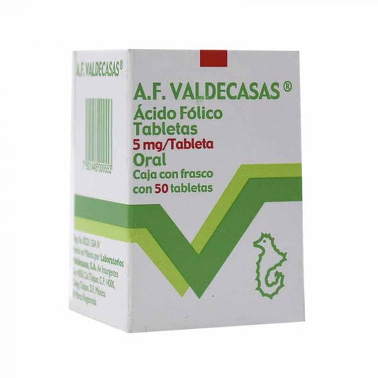 A.F. VALDECASAS TAB. 5 MG. CAJA C/FCO. C/50
