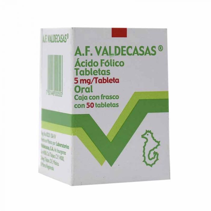 A.F. VALDECASAS TAB. 5 MG. CAJA C/FCO. C/50