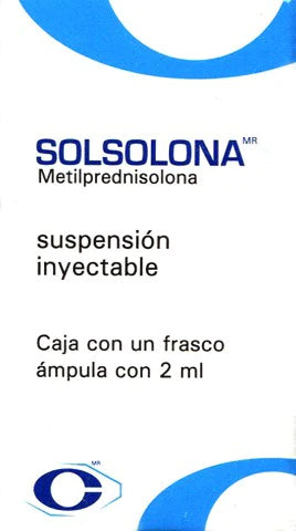 METILPREDNISOLONA INY 40 MG/ML CAJA CFCO AMP C2 ML (SOLSOLONA)