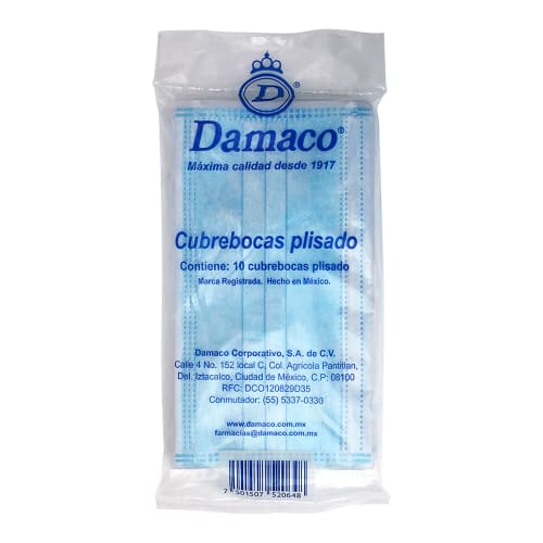 CUBREBOCAS DAMACO C/10 PZAS