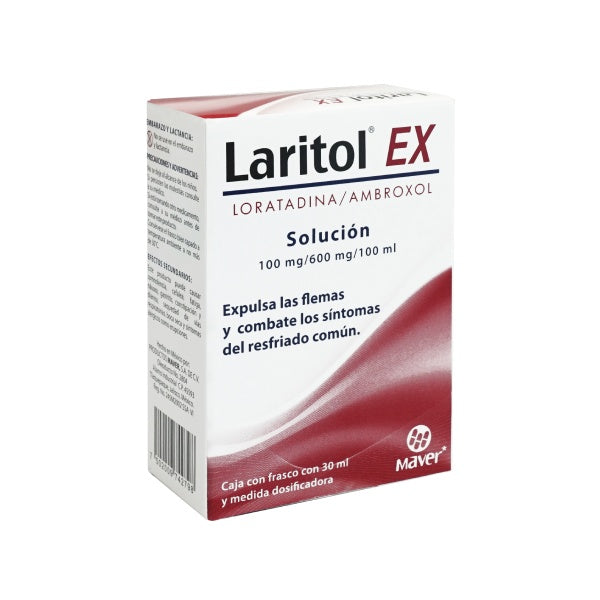 LARITOL EX GOTAS 100/600 MG. CAJA C/FCO. C/30 ML.