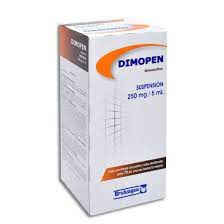 DIMOPEN SUSP. 250 MG. CAJA C/FCO. C/PVO. P/75 ML.