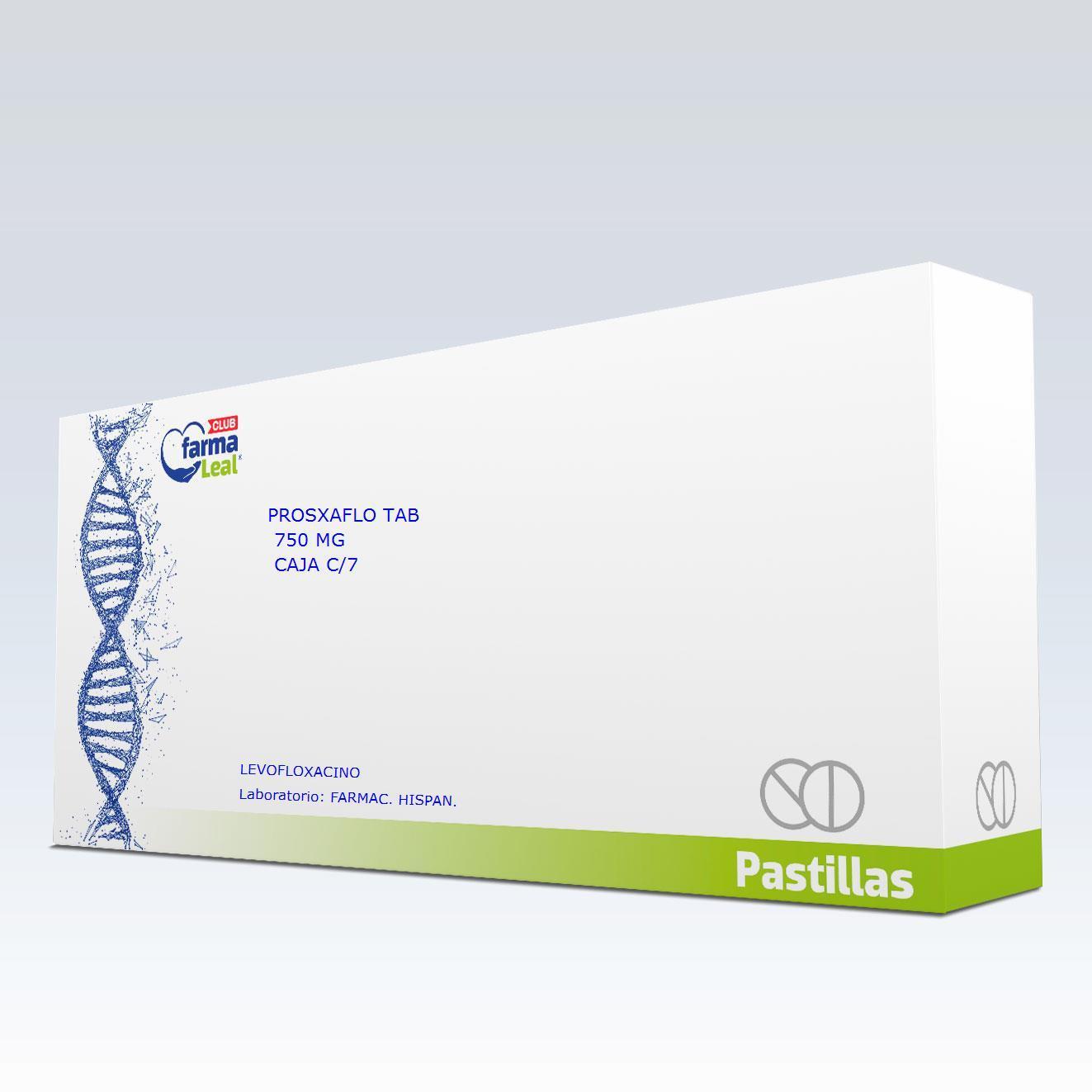 Prosxaflo Tab. 750 Mg. Caja C/7 Levofloxacino