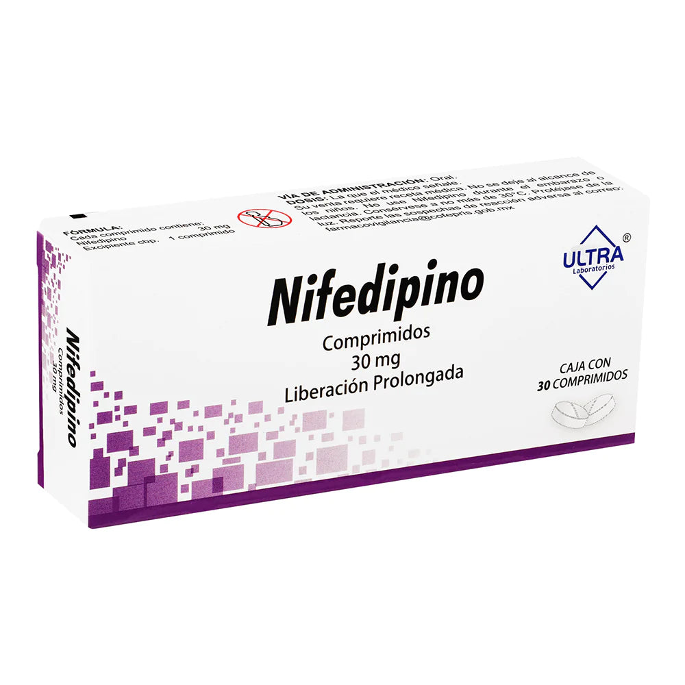 NIFEDIPINO 30 MG COMP C30 LP