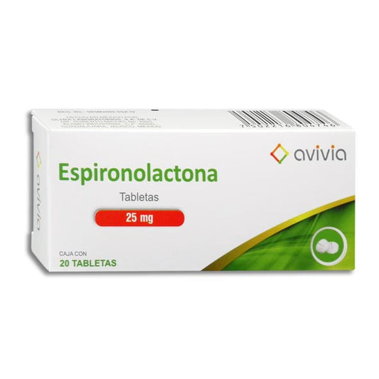 ESPIRONOLACTONA TAB. 25 MG CAJA C/20