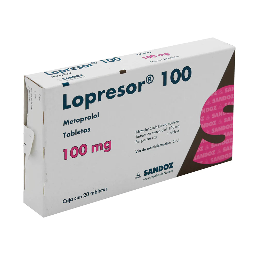 LOPRESOR 100MG GRAG C20