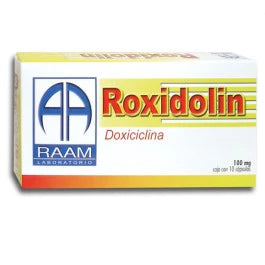 ROXIDOLIN (DOXICICLINA 100MG) 10CAPS