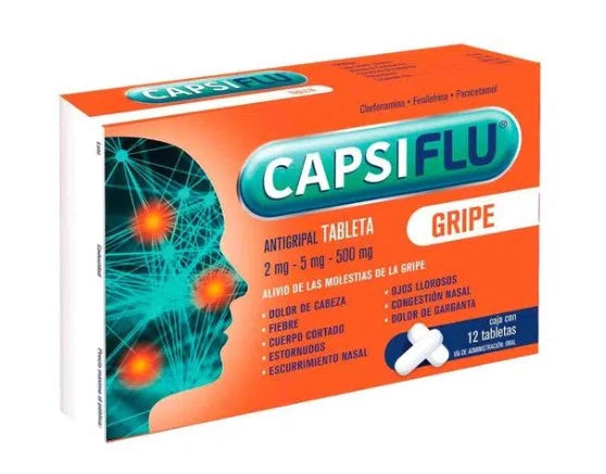 CAPSIFLU GRIPE  2/5/500MG C/12 TAB