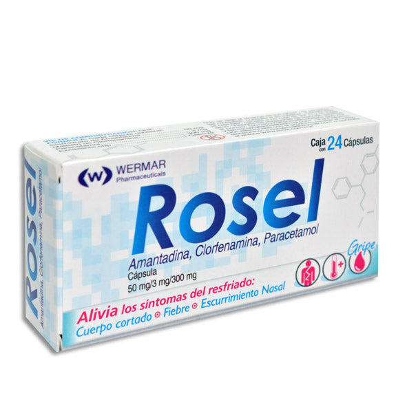 ROSEL CAP. 50/3/300 MG. CAJA C/24