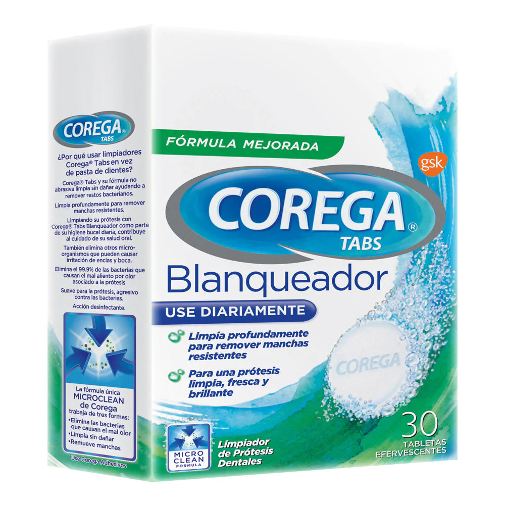 COREGA TABS BLANQUEADOR C30