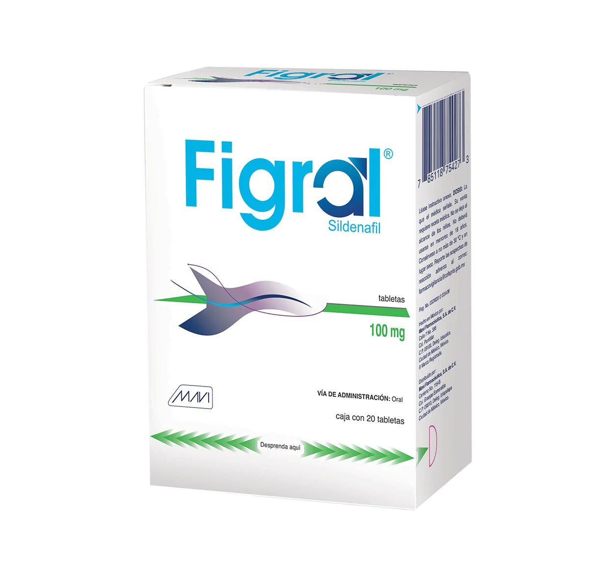 FIGRAL 20 TAB 100 MG