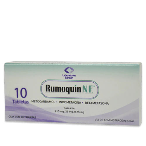 RUMOQUIN N.F. 10 TAB 215/25/0.75 MG